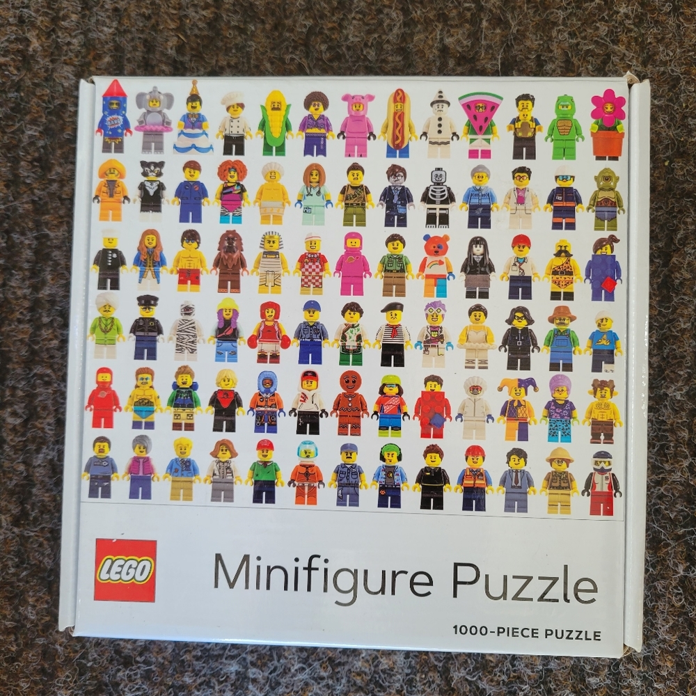 Lego Minifigure 1000-Piece Puzzle Used, Good Condition